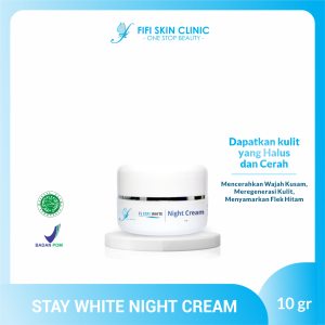 FI STAY WHITE NIGHT CREAM dr Fifi Festiany / Krim Malam Pencerah / Aman Ibu Hamil dan Menyusui /BPOM