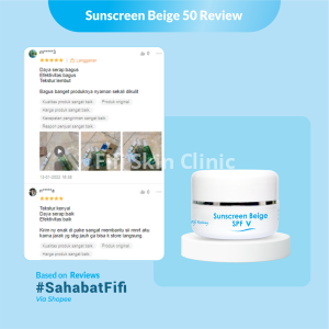 FI SUNSCREEN BEIGE SPF 50/KRIM SIANG AMAN BUMIL&BUSUI/By Dr.FifiFestiany/WARNA NATURAL/BPOM