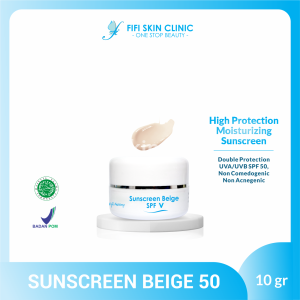 FI SUNSCREEN BEIGE SPF 50/KRIM SIANG AMAN BUMIL&BUSUI/By Dr.FifiFestiany/WARNA NATURAL/BPOM