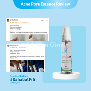 FI STAY CLEAR ACNE PORE ESSENCE dr Fifi Festiany / Toner Kulit Berminyak Jerawat / Mengecilkan Pori"